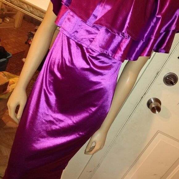NWT Good time USA Los Angeles silk purple dress - Picture 1 of 7